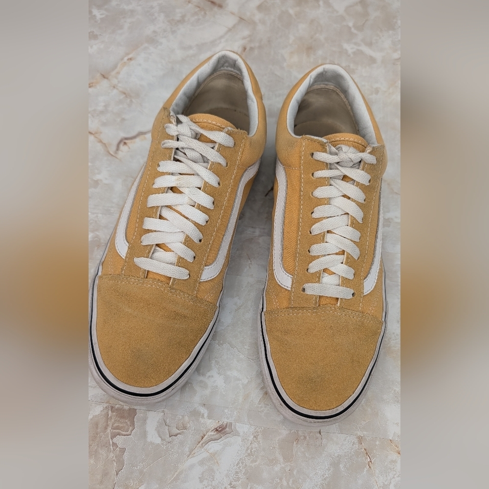 Unisex Vans Off Wall Yellow Mustard  Sneakers Mens 8.5/ Women's 10